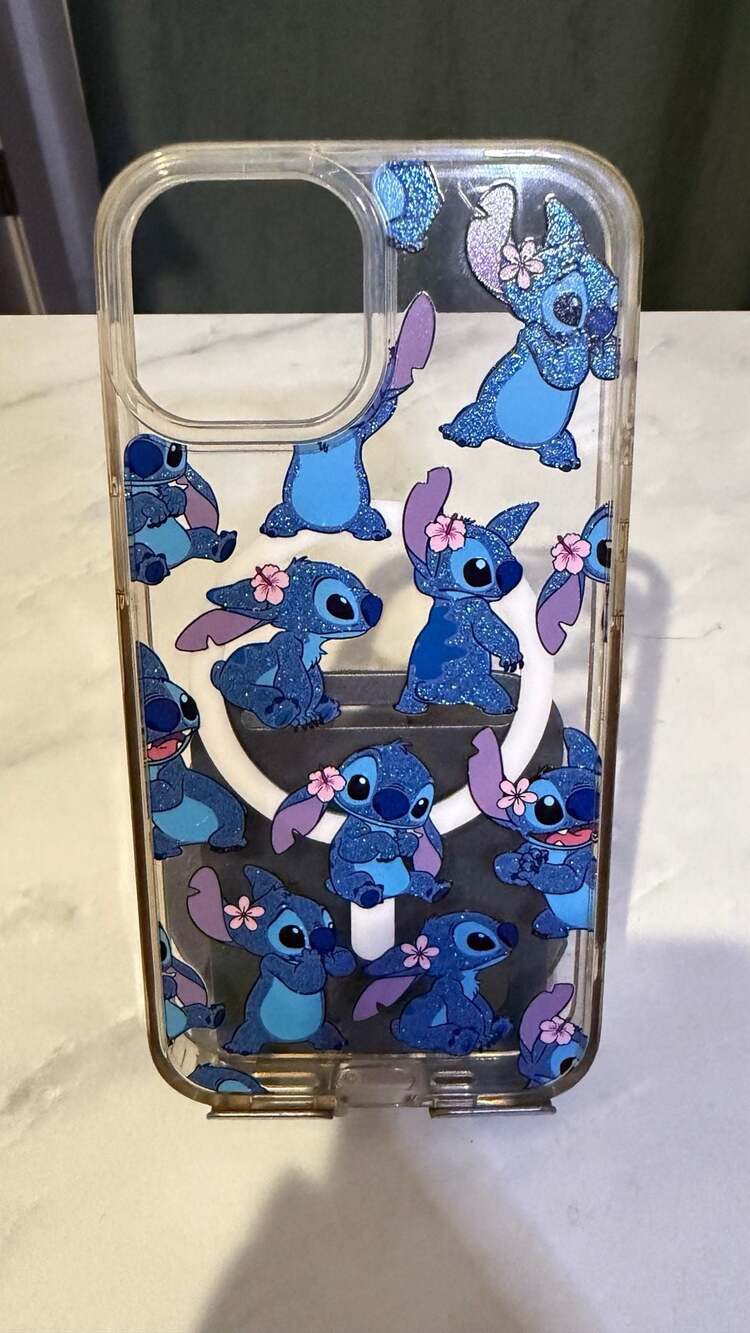 Disney Lilo & Stitch Glitter MagSafe Phone Case for iPhone 13